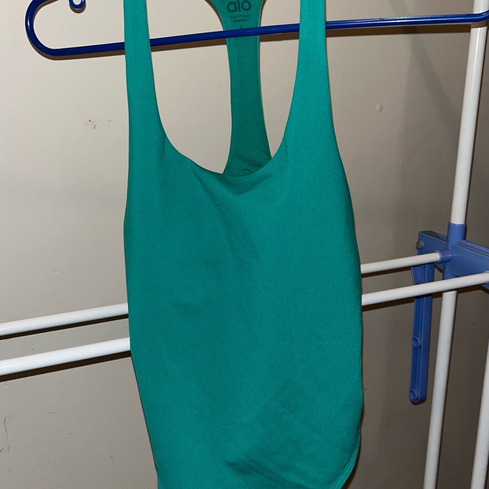 Sexy ALO Yoga Teal Bodysuit to die for !